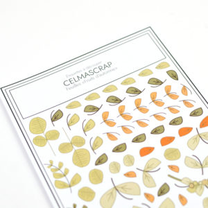 Etiquettes à découper  Fruits d'automne "Feuilles"