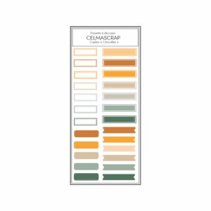 Etiquettes à découper cadre "Citrouilles"