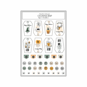 Etiquettes à découper tag "Citrouilles"