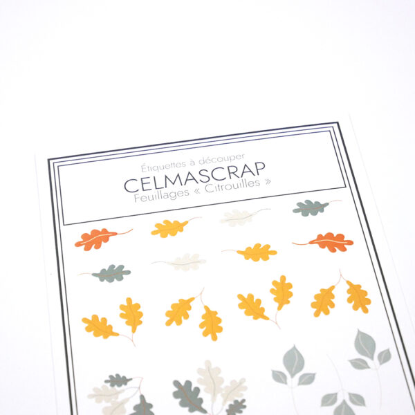 Etiquettes à découper feuilles "Citrouilles" – Image 2