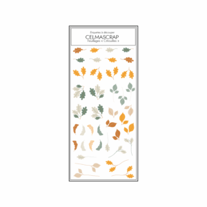 Etiquettes à découper feuilles "Citrouilles"