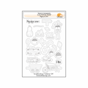 Tampons transparents "Citrouilles"
