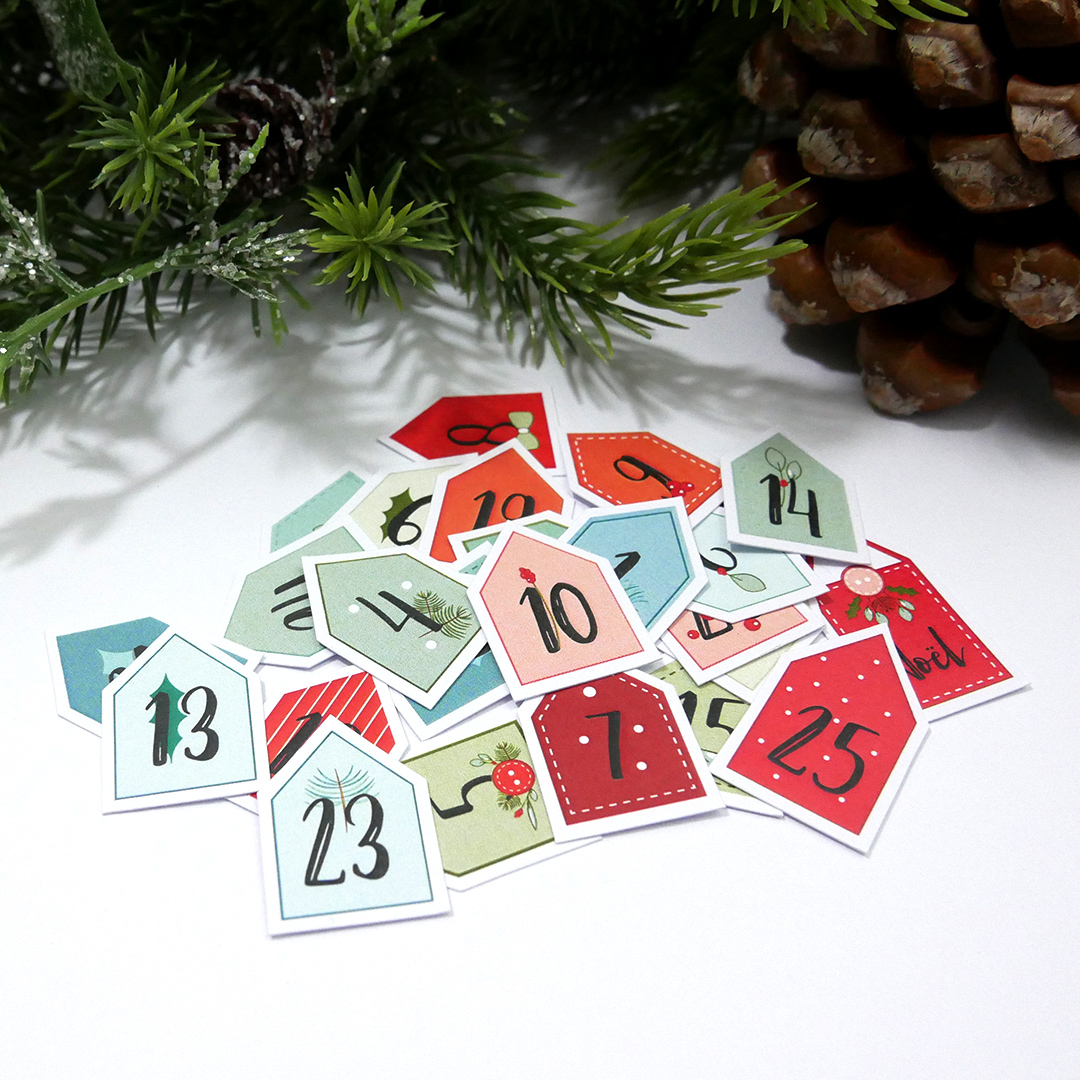 Etiquettes à découper Memory Noël "Calendrier" – Image 2
