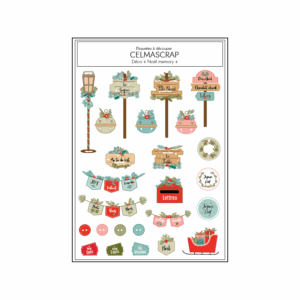 Etiquettes à découper Memory Noël "Déco"