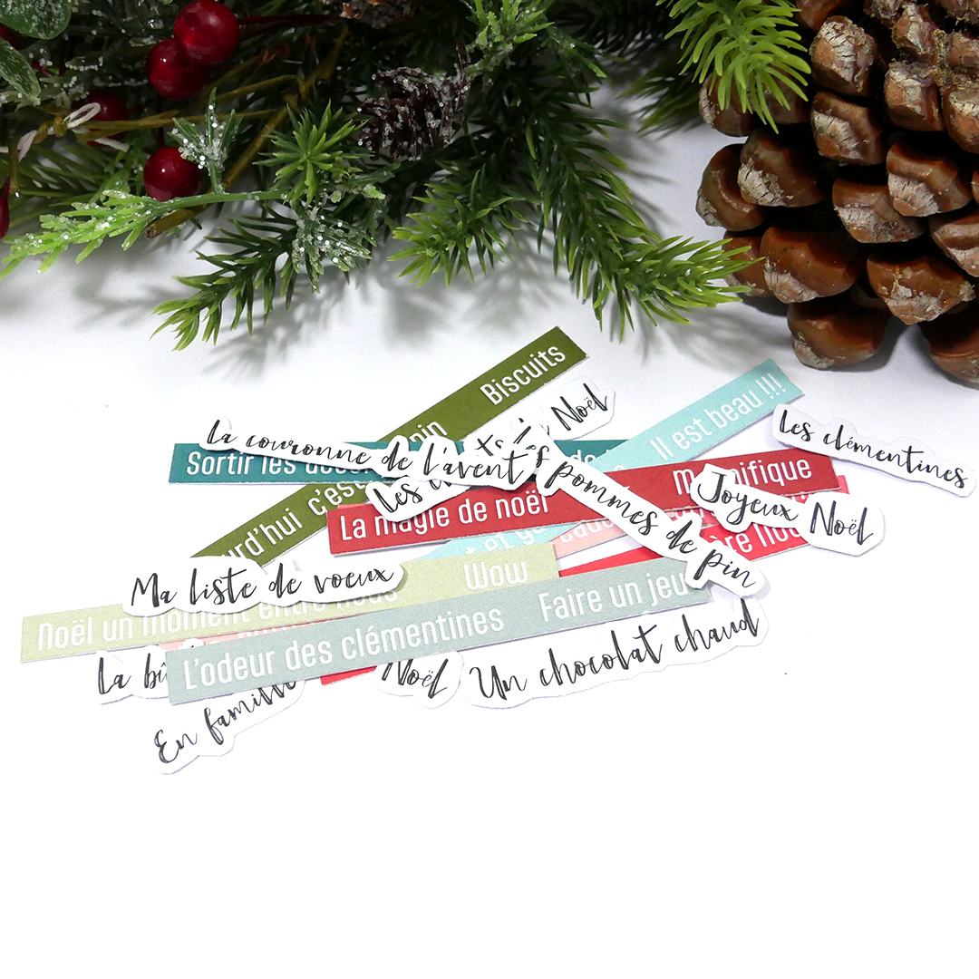 Etiquette à découper Noël Memory "Mots" – Image 3
