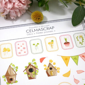 Alternative view of Etiquettes à découper Petites pousses "Déco"