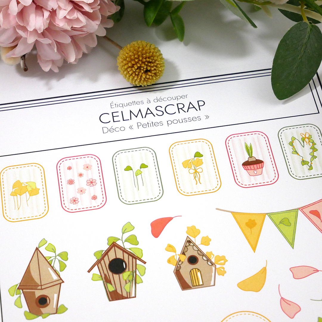Etiquettes à découper Petites pousses "Déco" – Image 2