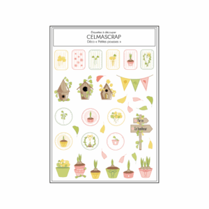 Etiquettes à découper Petites pousses "Déco"