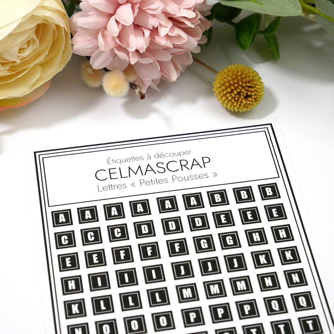 Etiquette à découper Petites pousses "Lettres" – Image 2