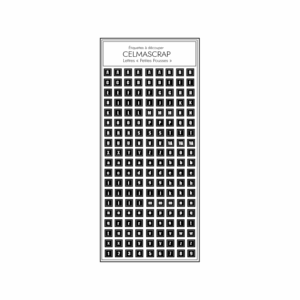 Etiquette à découper Petites pousses "Lettres"