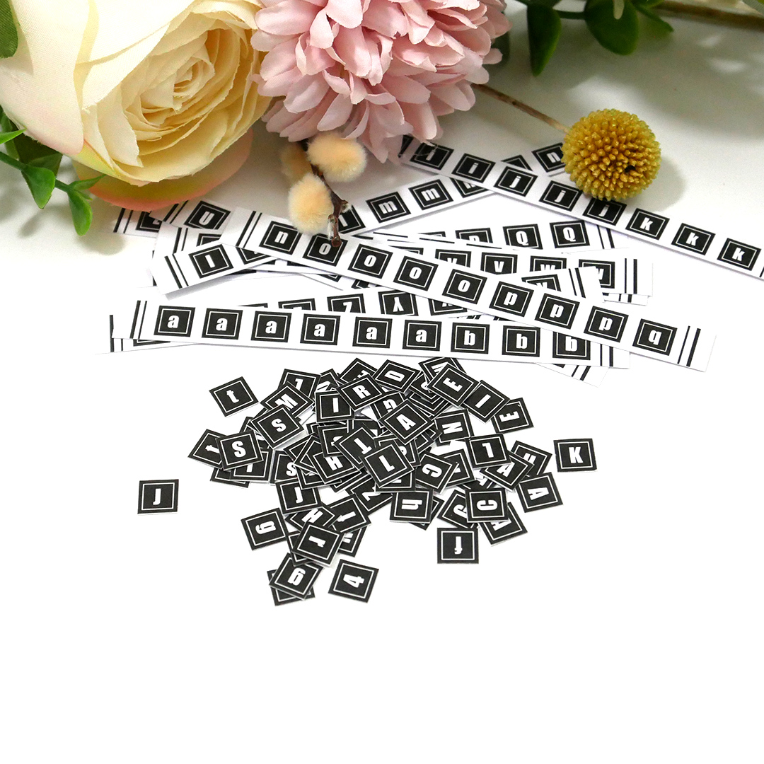 Etiquette à découper Petites pousses "Lettres" – Image 3