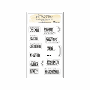 Tampons transparents "Petites phrases"